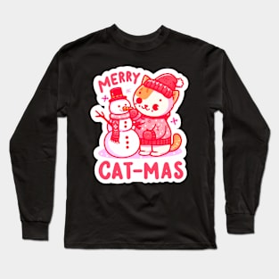 Merry Cat-Mas Long Sleeve T-Shirt